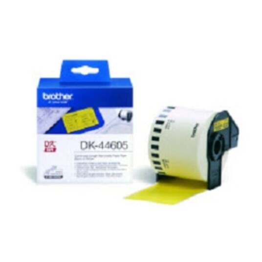 BROTHER DK-44605 CONTINUOUS REMOVABLE YELLOW PAPER TAPE (62MM) GULT BROTHER DK-44605 CONTINUOUS REMOVABLE YELLOW PAPER TAPE (62MM) GULT