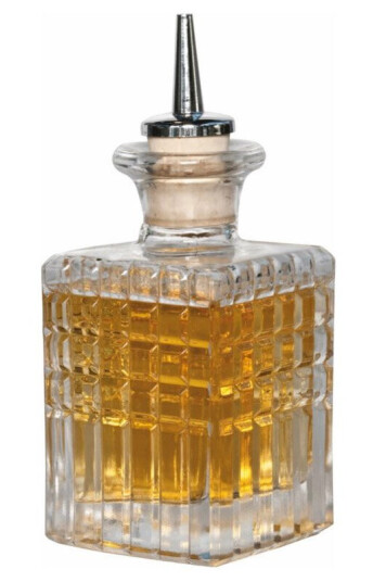 Stenkflaske 10 cl i glass med dryppkork