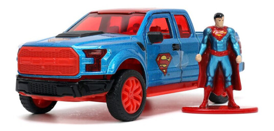 Jada Toys DC Comics Superman med 2018 Ford F 150 Raptor 1:32