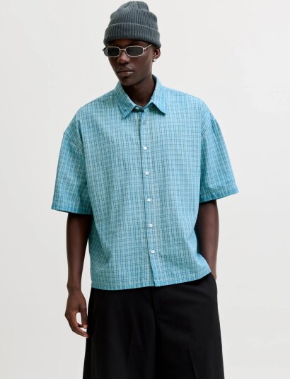 Jack & Jones Jcooverdyed Shirt Ss Styd Ss26 White S