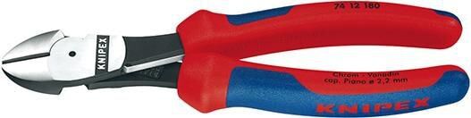 Knipex Kraftsidavbiter 180mm med Flerkomponent-grep
