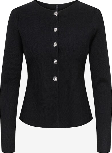 Only Kardigan Onlmelli Ls Oneck Button Cardi Knt Svart
