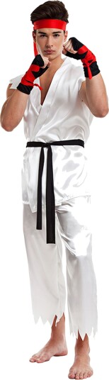 Boland Party Partners Kampsportutøver Kostyme X-large 84040