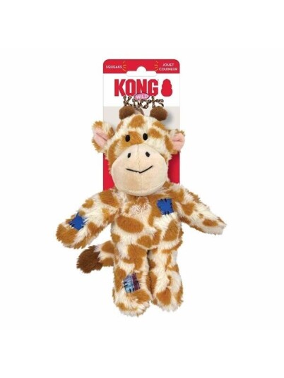 Kong Wild Knots Giraffe Squeak Toy S/M