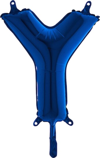 Ballongkungen Bokstavballong Mini Blå Bokstav Y 14440B