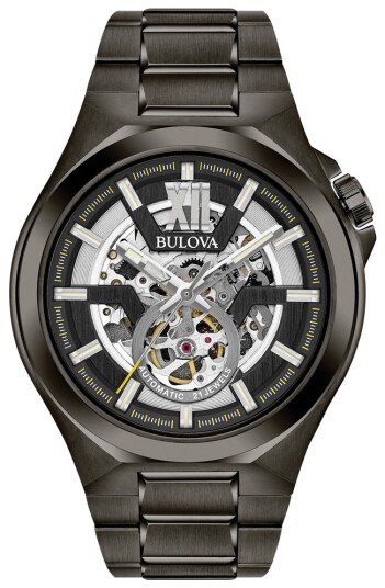 Bulova Herreklokke 98A179 Sort/Stål Ø46 mm Bulova Herreklokke 98A179 Sort/Stål Ø46 mm