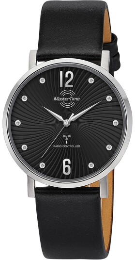 Master Time Dameklokke MTLA 10801 25L Funk Advanced Sort/Lær Ø36 mm