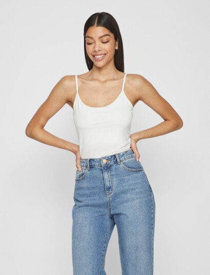 Vila Visurface Strap Top New 2-Pack - Noos - White - M/L Vila Visurface Strap Top New 2-Pack - Noos - White - M/L