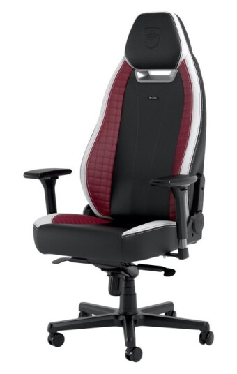 Noblechairs Legend - Spillestol - Ergonomisk - Armlener - T-Formet - Tipping - Roterende - Høyteknologisk Kunstskinn - Svart Hvit Rød Noblechairs Legend - Spillestol - Ergonomisk - Armlener - T-Formet - Tipping - Roterende - Høyteknologisk Kunstskinn - Svart Hvit Rød