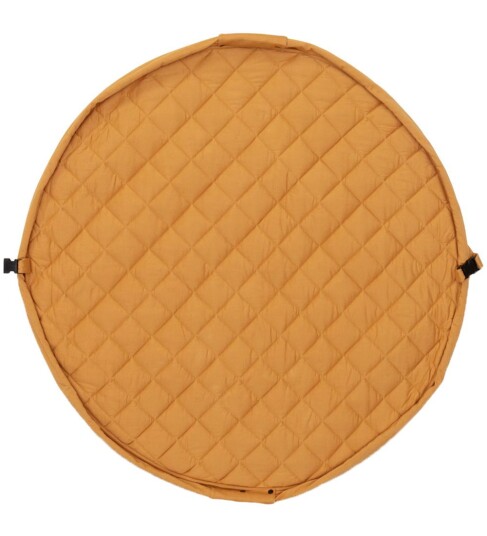 play&go  2-i-1 oppbevaringspose og lekematte Chai Tea sennep 120 cm
