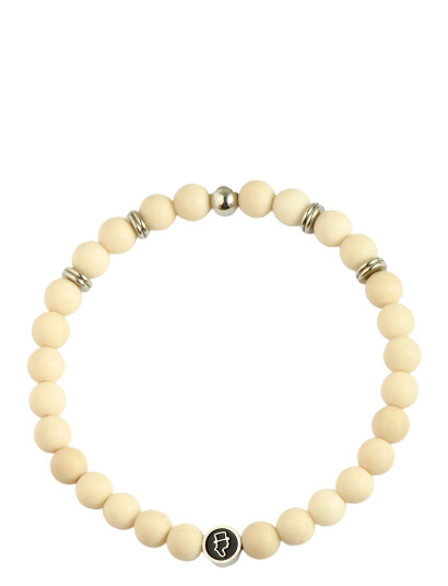 edd. Beads Bracelet 6Mm Cream M 20 cm edd. Beads Bracelet 6Mm Cream M 20 cm