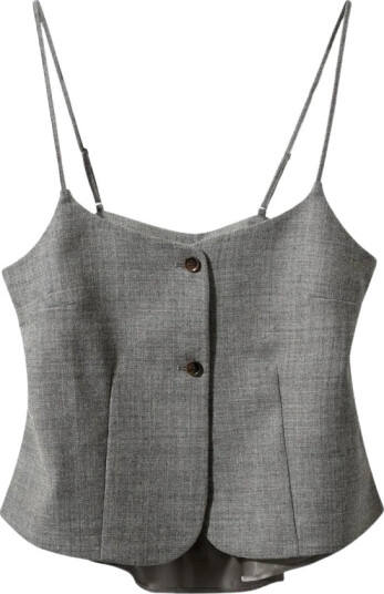 The Garment Dame Topper Grå XS,