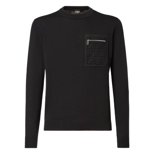 Fendi Herre Strikkevarer Svart 2XL