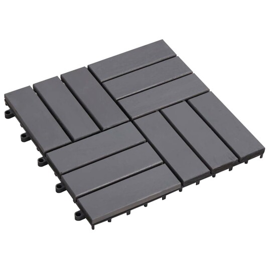 Terrassebord 30 stk gråvasket 30x30 cm heltre akasie Terrassebord 30 stk gråvasket 30x30 cm heltre akasie