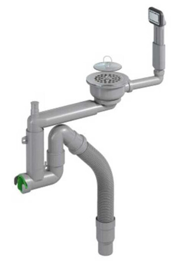 Intra Smartloc Kjøkkenvannlås 3 1/2"- Enkel kum