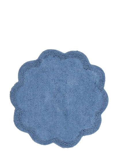 Noble House Bath Mat Flower Blue 60X60CM