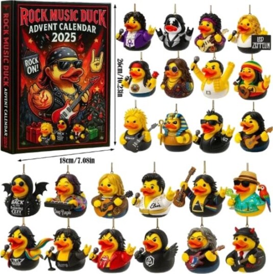ROCK MUSIC DUCK Adventskalender   Julegave Akryl Anheng