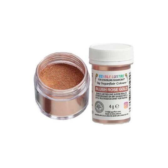 Sugarflair Spiselig Glitter Blush Rose Gold 4g 
