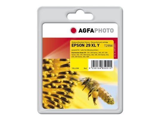 Agfaphoto - Gul - Kompatibel - Gjenfabrikert - Blekkpatron (Alternativ For: Epson 29Xl Epson C13t29944012 Epson T2994) - For Epson Expression Home Xp-235 245 247 332 335 342 345 432 435 442 445