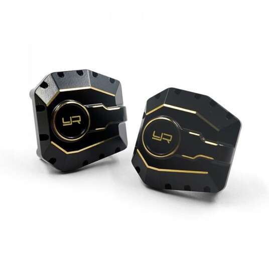 Yeah Racing AXSC-103BK BRASS DIFF COVER 38G 2PCS FOR AXIAL SCX10 Yeah Racing AXSC-103BK BRASS DIFF COVER 38G 2PCS FOR AXIAL SCX10