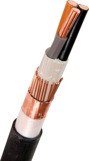 Nexans Jordkabel 15142098-201-00 Fxqj Emc, 1 Kv, Svart, 1 m 3 X 25/16 mm²