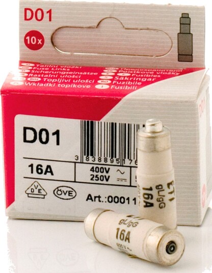 Nordic Quality Sikringer Power Neozed DO1 16 a, 10 Stk