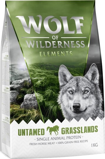 Wolf of Wilderness Monoprotein Untamed Grasslands Kornfri Tørrfôr Hest 5x1kg