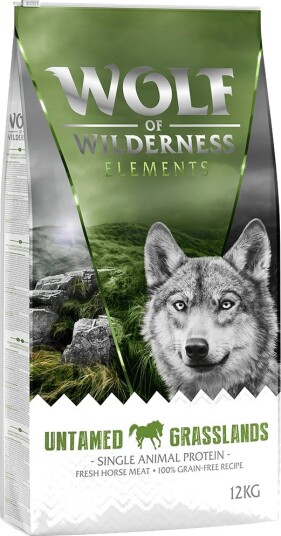 Wolf Of Wilderness Tørrfôr Monoprotein Untamed Grasslands Hest Uten Korn 12 kg