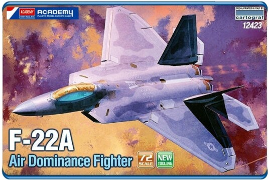 Academy F-22A Air Dominance Fighter Modellfly Byggesett 1:72