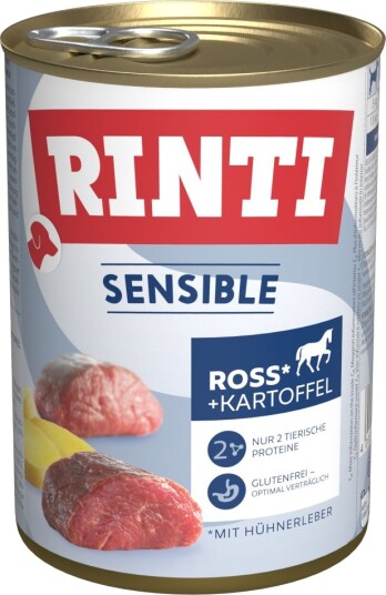 Rinti Våtfôr Sensible Hest Kyllinglever Og Poteter 24 X 400 G Rinti Våtfôr Sensible Hest Kyllinglever Og Poteter 24 X 400 G