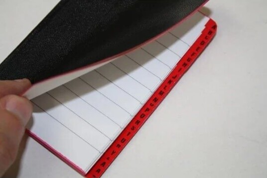 BRIGHTOFFICE Notes black wax A7 INDEX