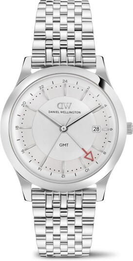 Silver 39mm Watch Pathfinder Gmt 7 link Frost white | DW
