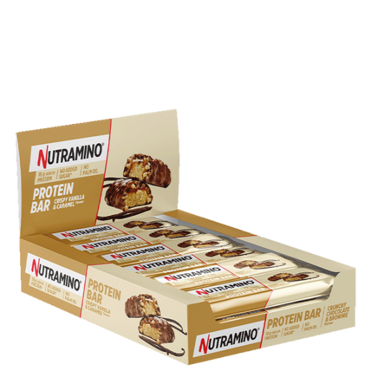 Nutramino Proteinbar Crispy Vanilla & Caramel 12 x 55 g Proteinbar