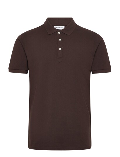 Enkel Studio Polo Shirt Brown XXL