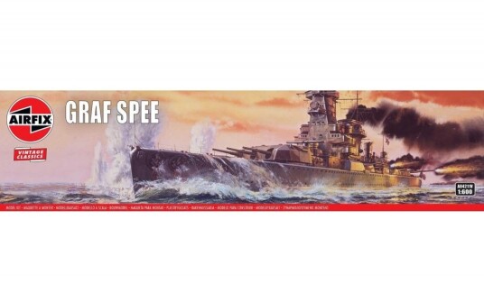 Airfix 1:600 Modellskip Admiral Graf Spee i Plast