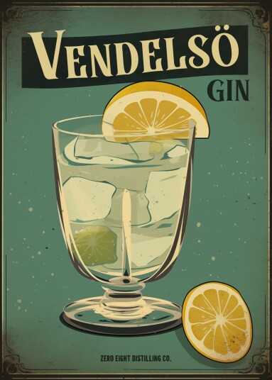 Plakat Vendelsö Gin Plakat Vendelsö Gin
