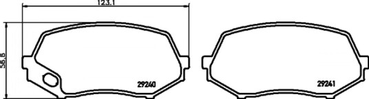 Bremseklosser HELLA 8DB 355 005 591