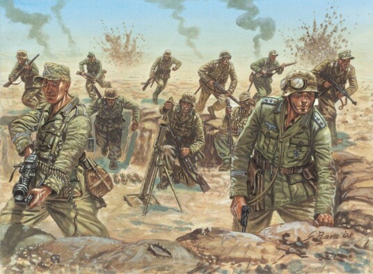 Italeri Infanterisett 1/72 Deutsche Afrika Korps (D.A.K) Infantry WWII