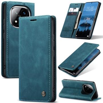 Caseme 013 Series Xiaomi Redmi Note 14 Pro 5G/14 Pro+ 5G/Poco X7 Lommebok deksel Blå