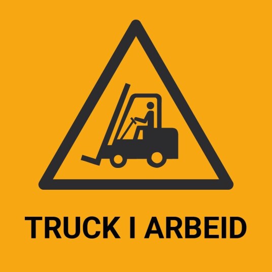 Truck i arbeid – ISO 7010