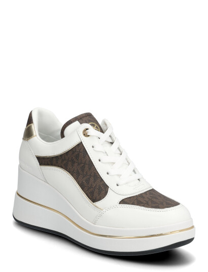 Michael Kors Emmy Wedge Trainer White 42