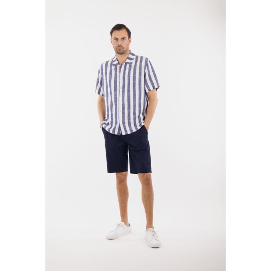 Hugo Shorts Navy XXL Linen stretch shorts