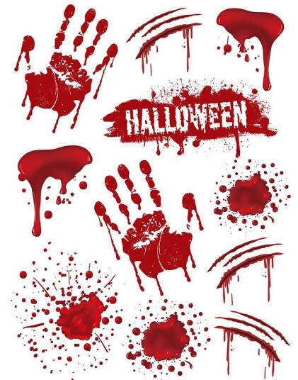 12 stk Blodige Klistremerker Blodig Halloween 12 stk Blodige Klistremerker Blodig Halloween