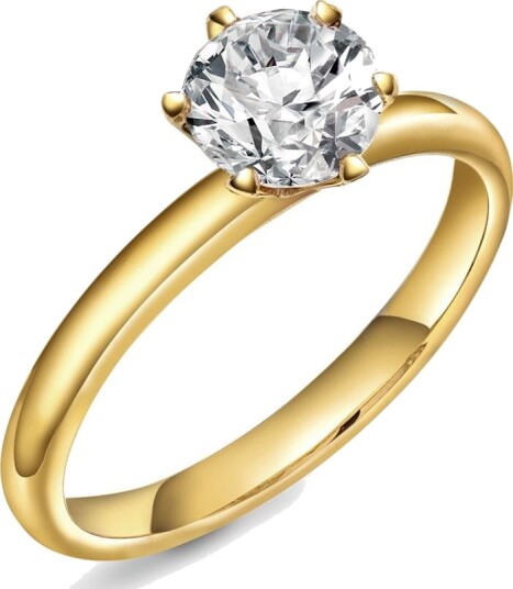 Sylvsmidja Contessa LAB diamantring 585 gult gull 1,00 ct