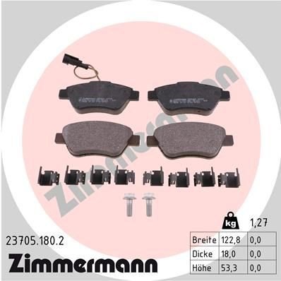 Bremseklosser ZIMMERMANN 23705.180.2