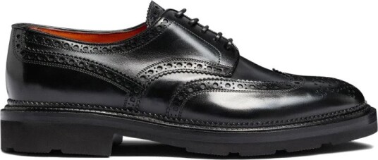 Santoni Herre Sko Svart 40 1/2 EU,