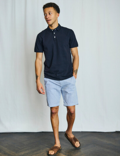 Bruun & Stengade Bs Ferit Regular Fit Shorts - Blue - 30 Bruun & Stengade Bs Ferit Regular Fit Shorts - Blue - 30