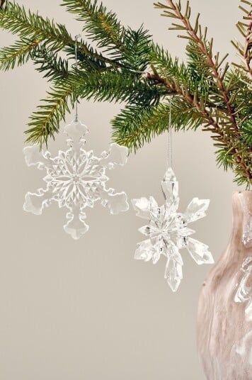 Jotex Julepynt 4pakning Gjennomsiktig SNOWFLAKE 2049188010