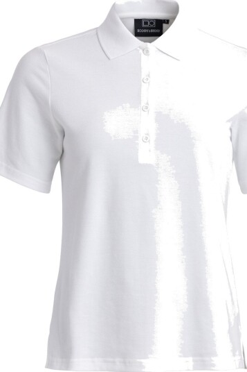 Bogeys & Birdies W Cotton Mix Classic Button Hvit Golf pologenser dame White X-Large