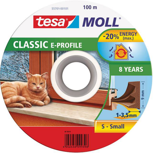 Tesa E-list 55701 EPDM Tetningstape 100 m 9 mm x 4 mm Brun Tesa E-list 55701 EPDM Tetningstape 100 m 9 mm x 4 mm Brun